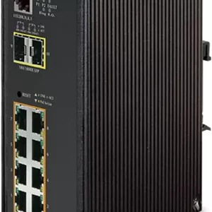 سوئیچ مدیریتی صنعتی 8 پورت 10/100/1000T 802.3at PoE2 پورت 100/1000X SFP با دمای عملیاتی گسترده PLANET IGS-10020HPT