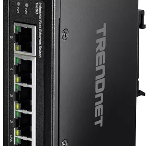 سوئیچ صنعتی غیر مدیریتی 5 پورت فست اترنت TRENDnet، 5 پورت فست اترنت، IP30، محدوده دمای کاری -40 تا 75 درجه سانتیگراد، مشکی، TI-E50
