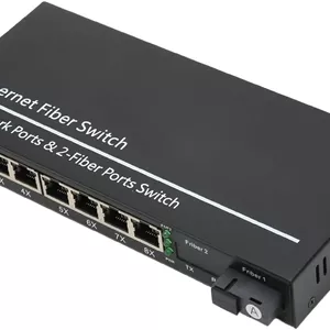 سوییچ اترنت گیگابیتی 9 پورت، 10 100 1000M Tx1310nm فیبر فول/هاف دوپلکس، مبدل رسانه، مبدل نوری برای شبکه اداری
