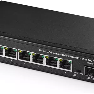 سوئیچ 8 پورت 2.5G Binardat با پورت 10G SFP ، دارای 8 پورت 2.5 گیگابیتی RJ-45 Base-T، سوئیچ اترنت رومیزی Multi-Gigabit غیر مدیریتی