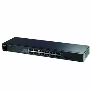 سوئیچ غیر مدیریتی 24 پورت گیگابیتی اترنت زایکسل - طراحی بدون فن با 2 پورت SFP مدل [GS1100-24]