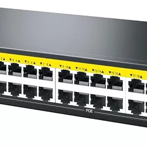 سوییچ شبکه نتیس مدل P124GH با ۲۴ پورت POE