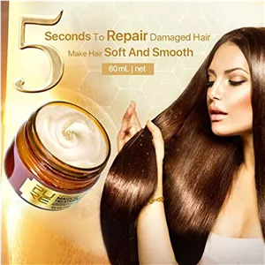 ماسک موی کراتین جادویی PURC Beauty Glazed، ترمیم کننده موهای آسیب دیده در 5 ثانیه، حاوی روغن آرگان گیاهی طبیعی، سرم تصفیه کننده مو - نرم کننده عمیق مناسب برای موهای خشک و آسیب دیده