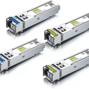 فرستنده و گیرنده دو جفتی 1.25G SFP Bidi 10Gtek، 1000Base-BIDI، 1550nm/1310nm SMF، تا 2~3 کیلومتر، برای سیسکو، Ubiquiti UniFi، Mikrotik، D-Link، Supermicro، Netgear و غیره.