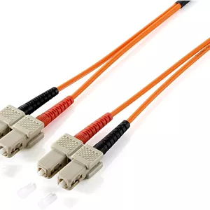 Equip SC/SC 9/125m 2.0m - کابل فیبر نوری (SC, SC, نر/نر, OS2, زرد, تک حالته)