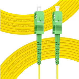 کابل فیبر نوری SC/APC به SC/APC، حالت تک OS2، طول گزینه: 0.5m-50m، 9/125um LSZH زرد OD-2.0mm 50M(164ft)