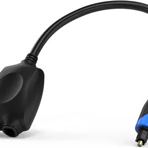 اسپلیتر صوتی اپتیکال دیجیتال فیبر نوری توسلینک BlueRigger 1x2، 1 ورودی نر به 2 خروجی ماده - با کانکتورهای روکش طلای 24K (برای سینمای خانگی، ایکس باکس، پلی استیشن و غیره)