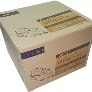 ماسک موی زنجبیل مکس لیدی، درمان مغذی و مراقبت از روغن، مناسب برای انواع مو، ۲۴۰ میلی لیتر