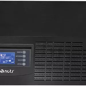 یو پی اس آنلاین رک مونت/تاور NCTS R6K192 – 6KVA 4800W، ضریب توان 0.8، تبدیل دوگانه آنلاین واقعی، زمان انتقال صفر، نمایشگر LCD، اسلات SNMP، خروجی های IEC، رک مونت 3U – مشکی
