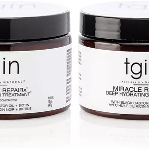 مجموعه دو عددی ترمیم کننده و تقویت کننده موهای آسیب دیده تی جی آی ان Miracle RepaiRx
