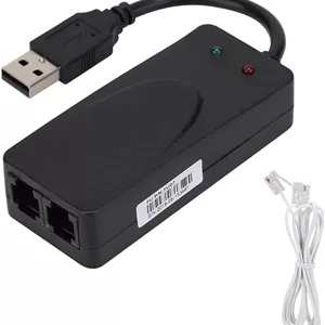 مودم فکس اکسترنال OVAQUIXI پورت دوگانه USB2.0 56K، نصب آسان، سرعت بالا برای دیتا و فکس