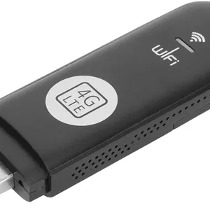 مودم USB 4G LTE Ejoyous، مودم وای فای موبایل با اسلات سیم کارت، دانگل روتر USB وای فای بدون قرارداد، 150 مگابیت بر ثانیه، پشتیبانی از 8 کاربر