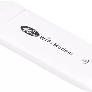 دانگل USB مودم Lte/4G 150 Mbps با اسلات سیم کارت برای سفر، خودرو، روتر هات اسپات وای فای بی سیم موبایل، پلاگ اند پلی