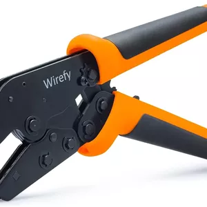 ابزار پرس وایر 9 اینچی Wirefy با قابلیت تعویض سریع قالب‌های پرس - انبر پرس وایر با اهرم بالا - انبر پرس - ابزار پرس سرسیم جغجغه‌ای - 26-4 AWG