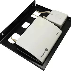 D&V ENGINEERING - پایه دیواری فلزی مقاوم برای دستگاه های گیرنده دیجیتال، DVD، تلفن، مودم های WiFi (استاندارد)