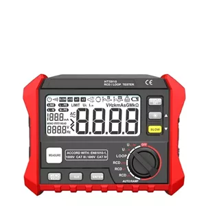 تستر عایق، مقاومت سنج دیجیتال LCD بزرگ 4.7 اینچی تستر RCD/Loop ذخیره سازی 1000 داده سوئیچ نشتی 0~440 ولت (2302)
