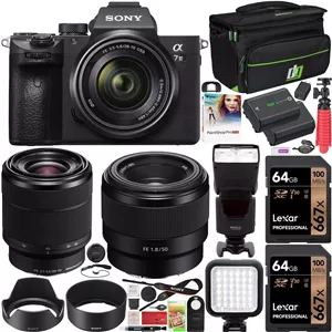 دوربین بدون آینه سونی مدل a7III به همراه دو لنز