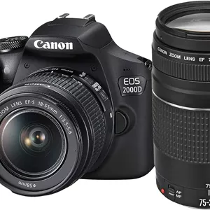 دوربین عکاسی کانن مدل EOS 2000D به همراه دو لنز