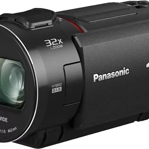 دوربین فیلمبرداری 4K پاناسونیک HC-VX3E-K، فیلمبرداری 4K (25p)، لنز زاویه باز 25 میلی‌متری F1.8، زوم اپتیکال 24 برابر، OIS  هیبریدی، HDR، میکروفون زوم، صفحه لمسی، عملکردهای خلاقانه (مشکی)