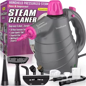 بخارشوی دستی SteamFusion، بخارشوی قابل حمل با قفل ایمن، بخارشوی برای کف، خودرو، فرش، روکش، مبل، کاشی