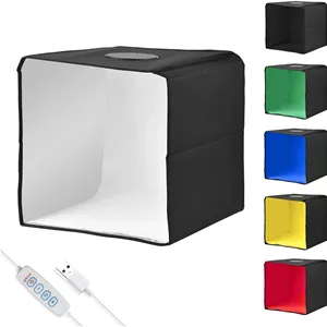 لایت باکس عکاسی کوچک قابل حمل Labymos 25 X 25 سانتی متر با 6 پس زمینه و منبع تغذیه USB