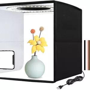 استودیو عکاسی تاشو مدل 9.8x9.8 اینچ با نور LED