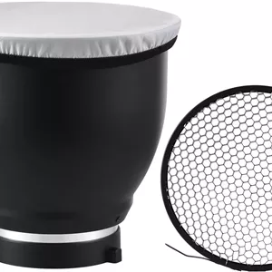 کاسه رفلکتور استودیویی مدل 7 Inch Bowens Mount به همراه هانی‌کامب
