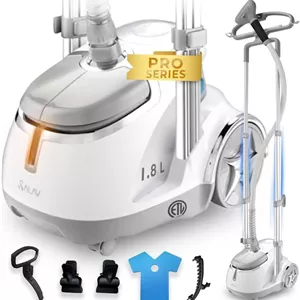 بخارگر لباس ایستاده حرفه ای دو میله ای SALAV مدل GS45-DJ نقره ای