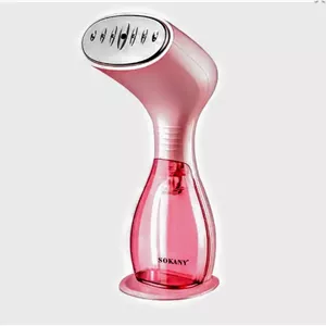 بخارگر دستی لباس سوکانی مدل SK-3061 – اتو بخار مسافرتی 1000 وات برای لباس، صفحه استیل ضد زنگ، مخزن آب 170 میلی لیتری، مناسب سفر و منزل، گرم شدن سریع، صورتی