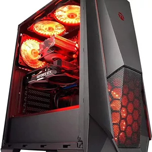کامپیوتر گیمینگ NINGMEI - پردازنده Intel Core i5-10400F 2.9GHz، کارت گرافیک NVIDIA GeForce GTX1650 4GB، رم 16GB DDR4-3000، هارد دیسک 1TB، حافظه SSD 256GB، وای فای AC، ویندوز 10 هوم