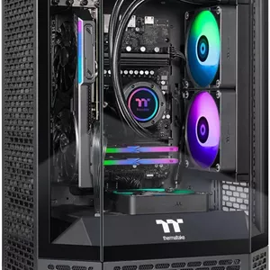 کامپیوتر گیمینگ Thermaltake LCGS Reactor 8796X (AMD Ryzen™ 7 8700F، حافظه RGB DDR5 با سرعت 6000MT/s 32 گیگابایت، AMD Radeon™ RX 9060 XT 16GB، NVMe M.2 1 ترابایت، WiFi، ویندوز 11) T3BK-B650-96X-LCS