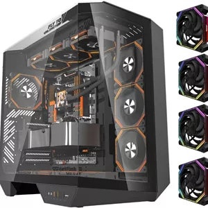 کیس گیمینگ دارک‌فلش مدل DY470 رنگ مشکی