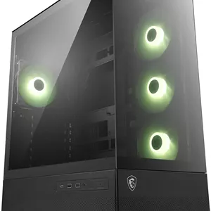 کیس کامپیوتر گیمینگ میان برج ام اس آی مدل MAG PANO 110R PZ - پنل کناری شیشه حرارت دیده - 3 عدد فن ARGB 120 میلی متری - پشتیبانی از خنک کننده مایع تا رادیاتور 360 میلی متری - پنل مشبک برای جریان هوای بهینه