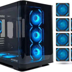 کیس گیمینگ تورتاکس مدل Curvo رنگ مشکی