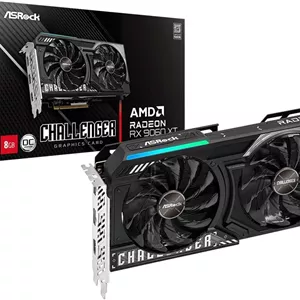 کارت گرافیک ASRock Radeon RX 9060 XT Challenger OC 8GO (90-GA5TZZ-00UANF)