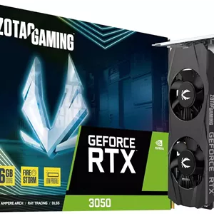 کارت گرافیک گیمینگ فوق فشرده ZOTAC GAMING GeForce RTX 3050 6GB GDDR6 Low-Profile 96-bit 14 Gbps PCIE 4.0، مدل ZT-A30510L-10L
