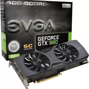 کارت گرافیک EVGA GeForce GTX 980 4GB SC GAMING ACX 2.0، خنک کننده 26% خنک تر و 36% ساکت تر 04G-P4-2983-KR