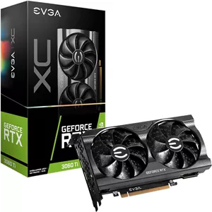 کارت گرافیک EVGA GeForce RTX 3060 Ti XC Gaming، 8GB GDDR6، خنک کننده iCX3، دارای صفحه پشتی فلزی