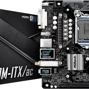 مادربرد ASRock B360M-ITX/AC LGA1151/Intel B360/DDR4/SATA3&USB3.1/M.2/Wi-Fi/GbE/Mini-ITX