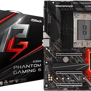 مادربرد گیمینگ ای‌تی‌ایکس ASROCK X399 Phantom Gaming 6 با سوکت TR4 AMD X399