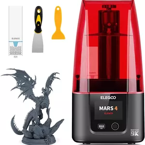 پرینتر سه بعدی رزینی ELEGOO Mars 4 با نمایشگر LCD تک رنگ 7 اینچی 9K، منبع نور UV COB و محافظ صفحه نمایش، اندازه چاپ 153mm*77.76mm6*175mm