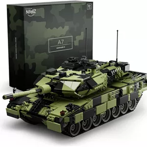 مجموعه ساخت تانک Nifeliz Leopard II A7، مدل کلکسیونی ارتش برای ساخت و نمایش، هدیه ای ایده آل برای علاقه مندان به ارتش (2069 قطعه، NF10269)