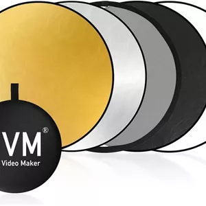 رفلکتور عکاسی GVM مدل 5in1 سایز 60 سانتی‌متر