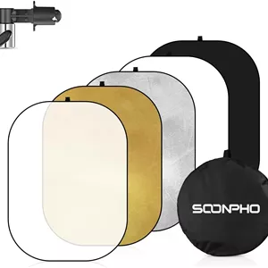 رفلکتور عکاسی Soonpho مدل 5-in-1 ابعاد 80x120 سانتی‌متر