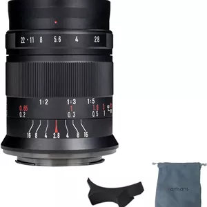 لنز دوربین 60mm F2.8 Mark II هفت آرتیسان، لنز ماکرو با فوکوس دستی APS-C برای دوربین های بدون آینه Olympus Panasonic Micro MFT M4/3 مانند Panasonic GH3 GH4 GF1 GM1 GM5 Olympus E-M1 E-M5 E-M10