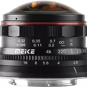 لنز چشم ماهی دایره ای فوق عریض Meike MK-3.5mm f2.8 برای دوربین های بدون آینه Olympus Panasonic Lumix MFT Micro 4/3