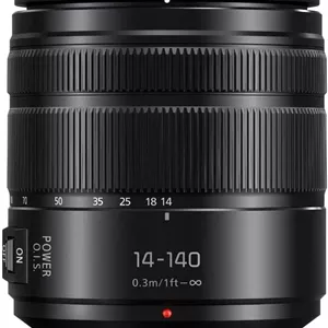 لنز زوم تله فوتو پاناسونیک لومیکس G VARIO 14-140mm با F3.5-5.6 II ASPH، مانت Micro Four Thirds بدون آینه و POWER O.I.S. - H-FSA14140 (مشکی ارتقا یافته)