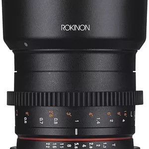 لنز سینمایی سریع و جمع و جور 50 میلی‌متری Rokinon cv50m-mft با دیافراگم t1.3 برای میکرو چهار سوم، مشکی