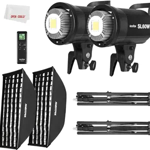 ست نورپردازی گودوکس مدل SL-60W به همراه سافت‌باکس 60x90 سانتی‌متر