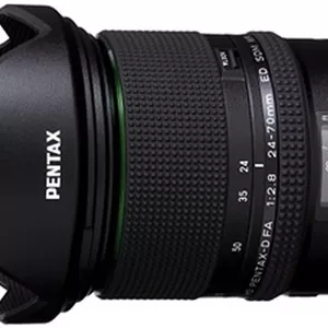 لنز زوم استاندارد با کارایی بالا HD PENTAX-D FA 24-70mmF2.8ED SDM WR زاویه فوق عریض 24 میلی‌متری، ساختار مقاوم در برابر شرایط جوی، قدرت تصویربرداری استثنایی، شیشه ED، لنز Aspherical، جدیدترین پوشش لنز